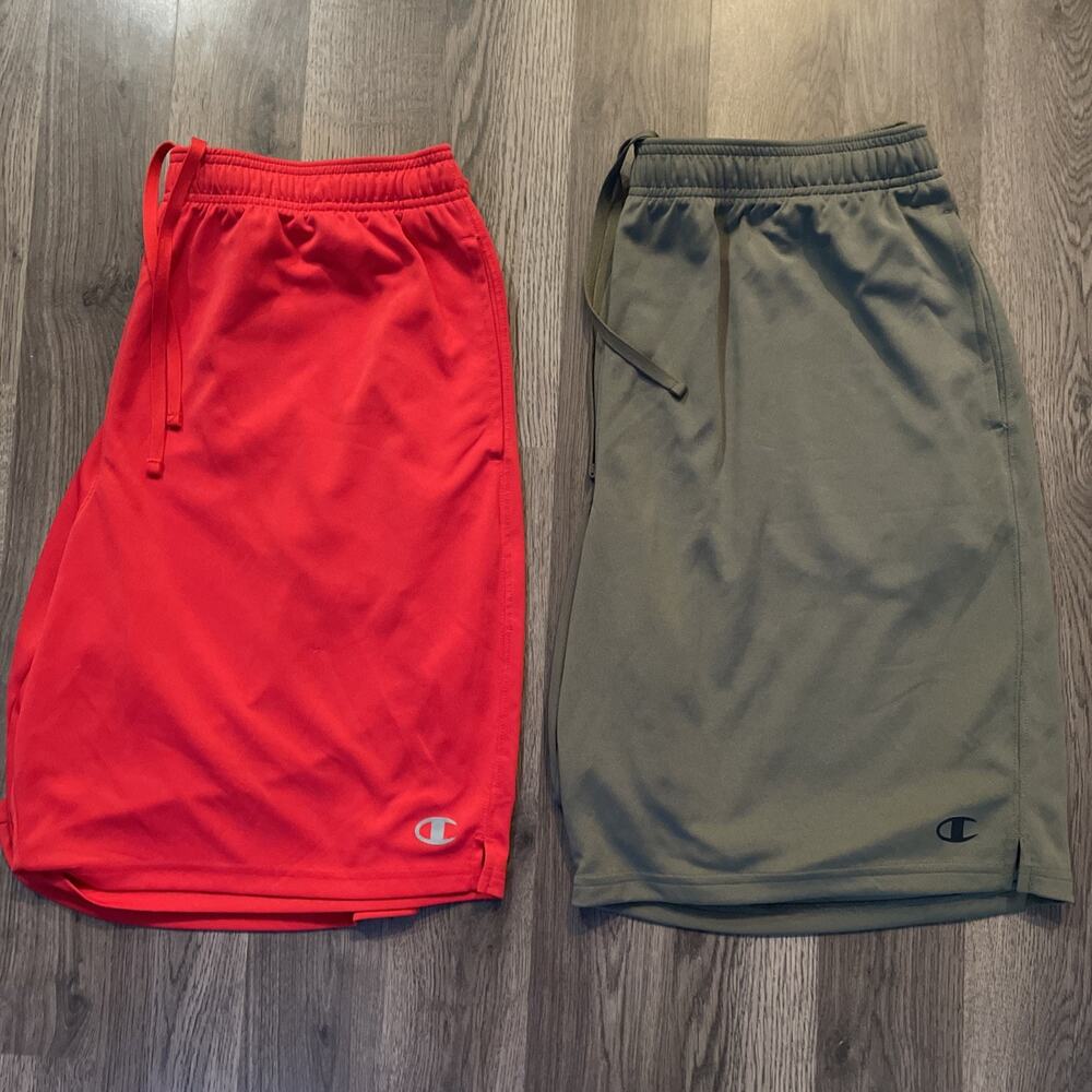 Lot Of 2: 2XL Champion Athletic Shorts With Drawstring And Pockets